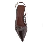 Scarpin Slingback Machiatto com Tela 5600 