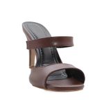 Sandalia Feminina Salto Fino Floter Cacau