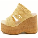 Tamanco Feminino 182177 Gergelim Creme