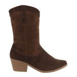 Bota Feminina Texana Cano Médio 23010 Chivas Cacau Western
