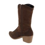 Bota Feminina Texana Cano Médio 23010 Chivas Cacau Western