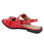 Sapatilha Slingback Rasteira Feminina Em Napa Verniz Ferrari 184201