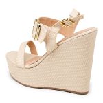 Sandália Anabela 40104 Rafia Natural