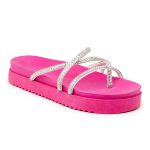 Sandália Papete Solado Pink 199067 Strass