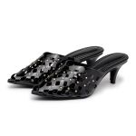 Tamanco Mule Feminino Slingback Napa Preto 6034