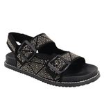 Papete Feminina Com Hotfix Suede Preto 23242