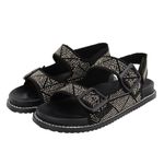 Papete Feminina Com Hotfix Suede Preto 23242