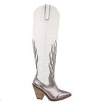 Bota Texana Cano Longo Detalhe Bordado Em Napa 23130 Western