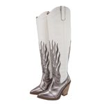 Bota Texana Cano Longo Detalhe Bordado Em Napa 23130 Western