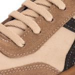 Tenis Casual Feminino Nobock Multi Recortes BEGE CINZA