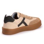 Tenis Casual Feminino Nobock Multi Recortes BEGE CINZA