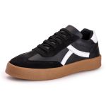Tenis Casual Feminino Nobock Multi Recortes Preto Branco