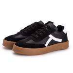 Tenis Casual Feminino Nobock Multi Recortes Preto Branco