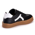 Tenis Casual Feminino Nobock Multi Recortes Preto Branco