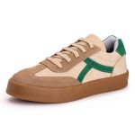 Tenis Casual Feminino Nobock Multi Recortes BEGE Verde