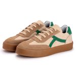 Tenis Casual Feminino Nobock Multi Recortes BEGE Verde