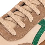 Tenis Casual Feminino Nobock Multi Recortes BEGE Verde