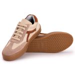 Tenis Casual Feminino Nobock Multi Recortes Salmão Ferrugem 