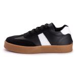 Tenis Casual Feminino Nobock Multi Recortes Preto Branco