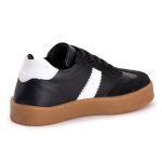 Tenis Casual Feminino Nobock Multi Recortes Preto Branco