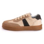 Tenis Casual Feminino Nobock Multi Recortes Bege Cinza