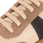 Tenis Casual Feminino Nobock Multi Recortes Bege Cinza