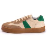 Tenis Casual Feminino Nobock Multi Recortes Bege Verde