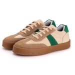 Tenis Casual Feminino Nobock Multi Recortes Bege Verde