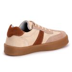 Tenis Casual Feminino Nobock Multi Recortes Salmão Ferrugem 