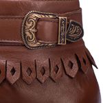 Bota Coturno Feminino Couro Legitimo Mouro- REF: 6804 