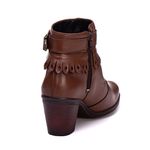 Bota Coturno Feminino Couro Legitimo Mouro- REF: 6804 