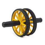 Roda Treinar Abdominal Amarela - Ref: RODA