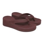 Tamanco Plataforma Feminino Trançado Aurora Bordo