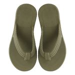 Tamanco Plataforma Feminino Trançado Aurora Militar