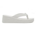 Tamanco Plataforma Feminino Trançado Aurora Off White