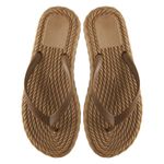 Chinelo Rasteira Feminino Trançado Serena Caramelo