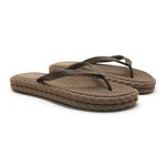 Chinelo Rasteira Feminino Trançado Serena Ocre