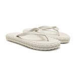 Chinelo Rasteira Feminino Trançado Serena Off White