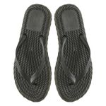 Chinelo Rasteira Feminino Trançado Serena Preto