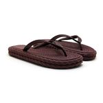 Chinelo Rasteira Feminino Trançado Serena Vinho