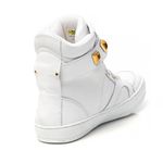 Tênis Sneaker Couro Legitimo Branco - REF: 10100