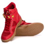 Tênis Sneaker Couro Legitimo Vermelho - REF: 10100 Ocre