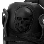 Tênis Sneaker Couro Legitimo Preto - REF: 10200