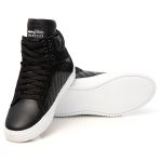 Tênis Sneaker Couro Legitimo Preto - REF: 20100