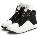 Tênis Sneaker Couro Legitimo Branco/Preto - REF: 20100 Street