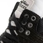 Tênis Sneaker Couro Legitimo Branco/Preto - REF: 20100 Street