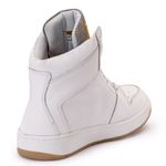 Tênis Sneaker Couro Legitimo Off-White/Cinza - REF: 20300 Street