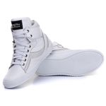 Tênis Sneaker Couro Legitimo Branco - REF: 20500