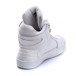 Tênis Sneaker Couro Legitimo Branco - REF: 50130