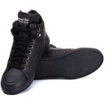 Tênis Sneaker Couro Legitimo Preto - REF: 50130